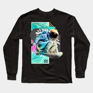 surfing in space Long Sleeve T-Shirt